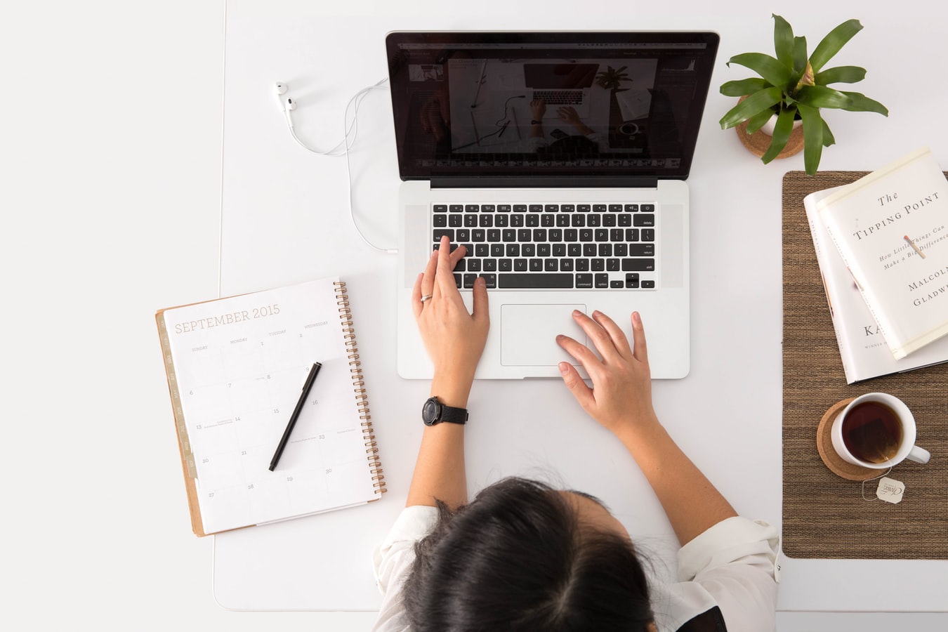 Laptop and Desk