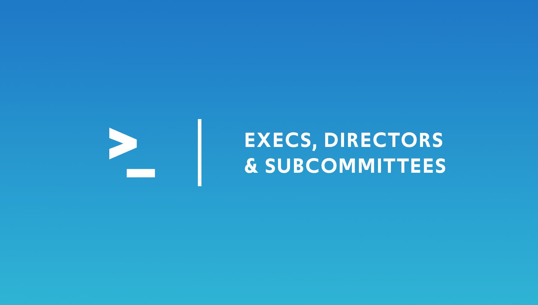 Execs, Directors & Subcommittees