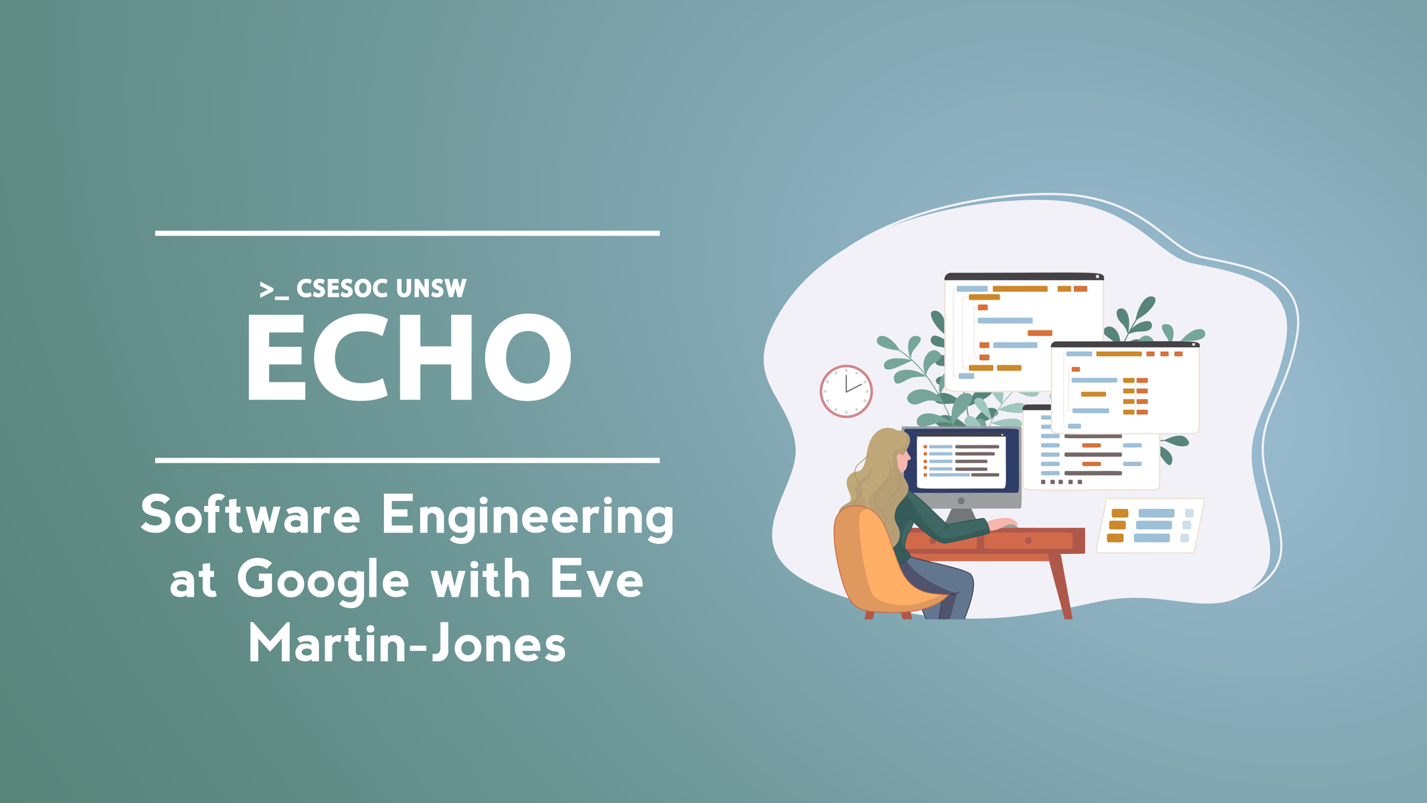 [ECHO] Software Engineering at Google w/ Eve Martin-Jones